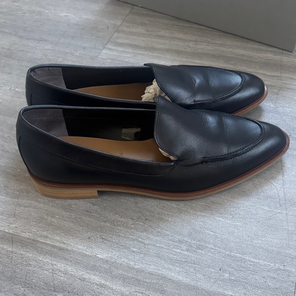 Everlane Black Leather Loafers